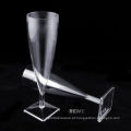 Louça de plástico Copa Square Bottom Champagne Glasse